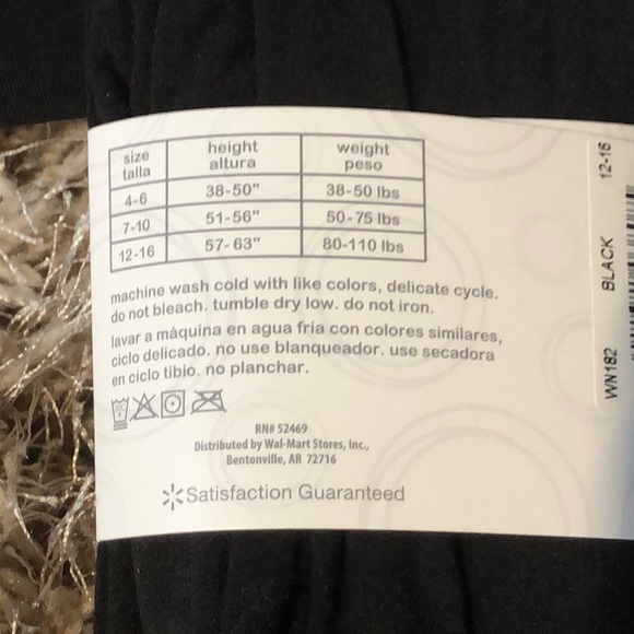 New! 3 Pairs is Girls Black Tights - Picture 3 of 3